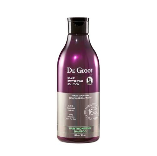 Dr. Groot Hair Thickening Shampoo for Hair Loss, Korean Hair Care with Biotin, Rosemary Oil to help Volumize Thinning, Damaged Hair, Hydrate Hair and Scalp, Biotin Shampoo,Scalp Revitalizing Solution