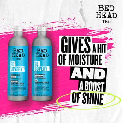 TIGI Bed Head Shampoo &amp; Conditioner For Dry Hair Recovery With Prickly Pear Cactus Extract 2 x 25.36 fl oz