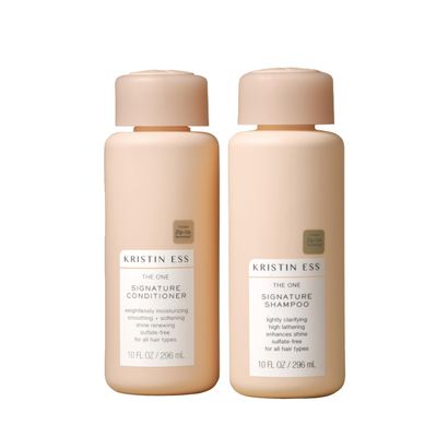 Kristin Ess Hair Signature Salon Sulfate Free Shampoo Conditioner Set for Moisture, Frizz  Shine - Color Safe  Vegan - Avocado Oil - Clarifying  Hydrating Damage Repair for Women - Pear Fragrance