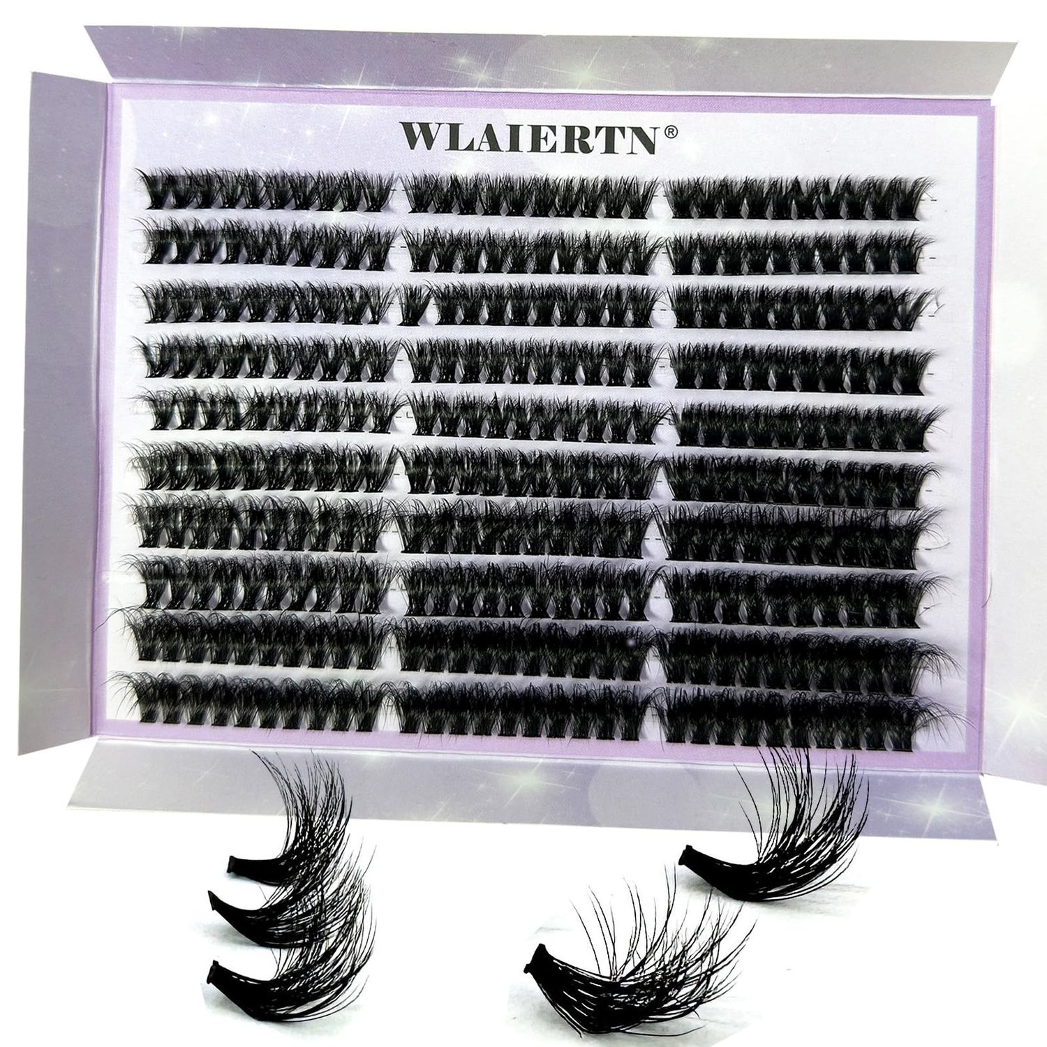 30D-100D 5D Fluffy Lash Clusters Thick Faux Mink Eyelash Clusters 300Pcs Volume Cluster Eyelash Extensions 8-18MM Fluffy Lash Extension D Curl Individual Lashes Cluster Lashes DIY (60D80D100D)