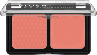 Catrice | Blush Affair Cream &amp; Powder Palette | Highly Pigmented Radiant Cream &amp; Soft Matte Powder | Vegan &amp; Cruelty Free (040 Peach Passion)