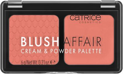 Catrice | Blush Affair Cream &amp; Powder Palette | Highly Pigmented Radiant Cream &amp; Soft Matte Powder | Vegan &amp; Cruelty Free (040 Peach Passion)