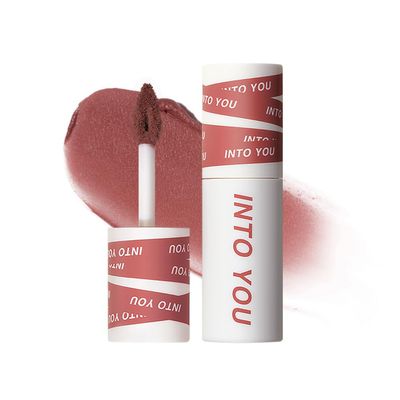 INTO YOU Lipstick For Women, Velvet Matte Finish Lip Stain, Lipstick Long Lasting, Lip Tint, High Impact Lipcolor With Lightweight Lip Mud Texture, Dual-Use For Lips And Cheek, Nude Lipstick (EM10)