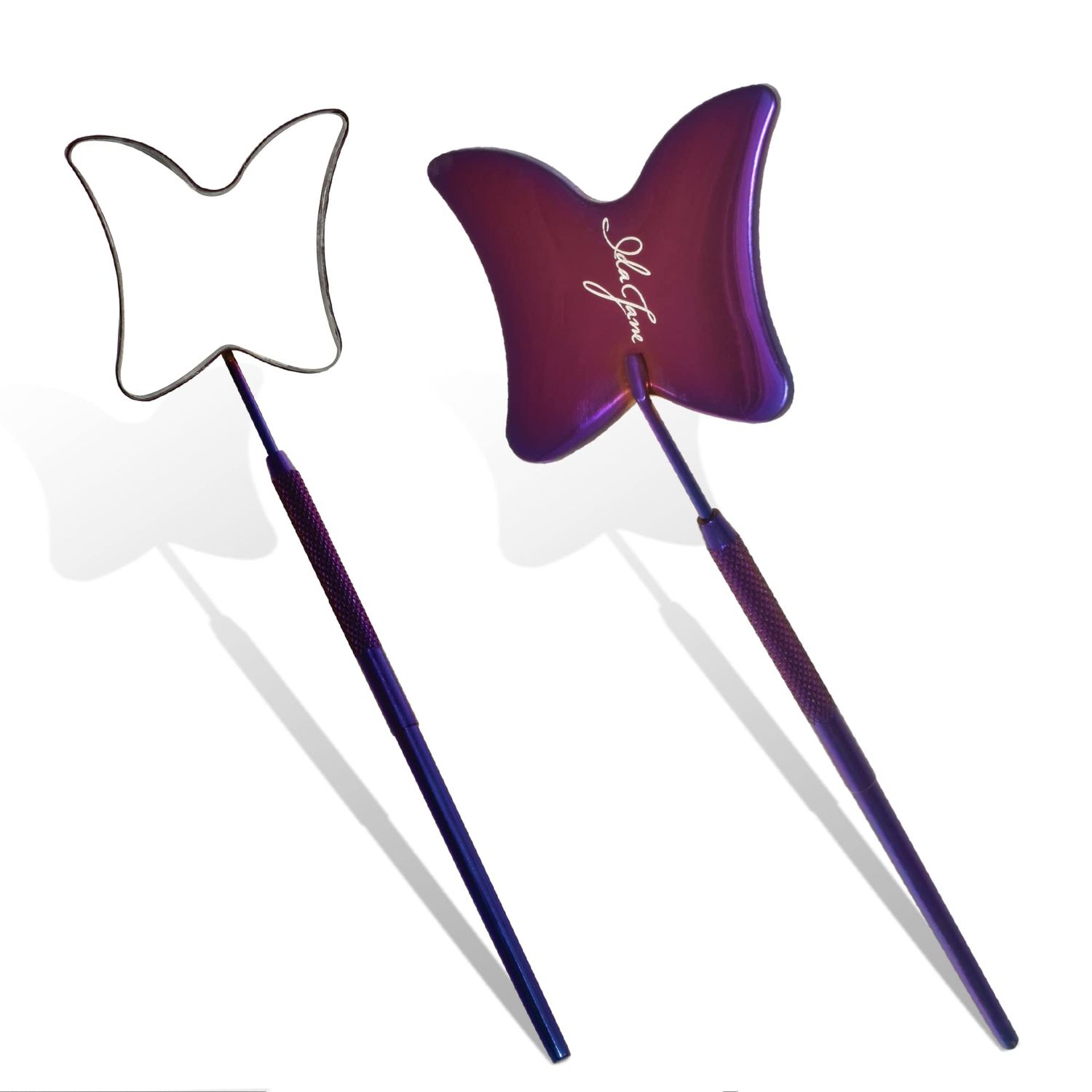 Butterfly Lash Mirror for Eyelash Extensions, Butterfly Eyelash Mirror, Purple Lash Mirror, Eyelash Extension Accessories and Tool for Mapping (purple) by Ida Jane