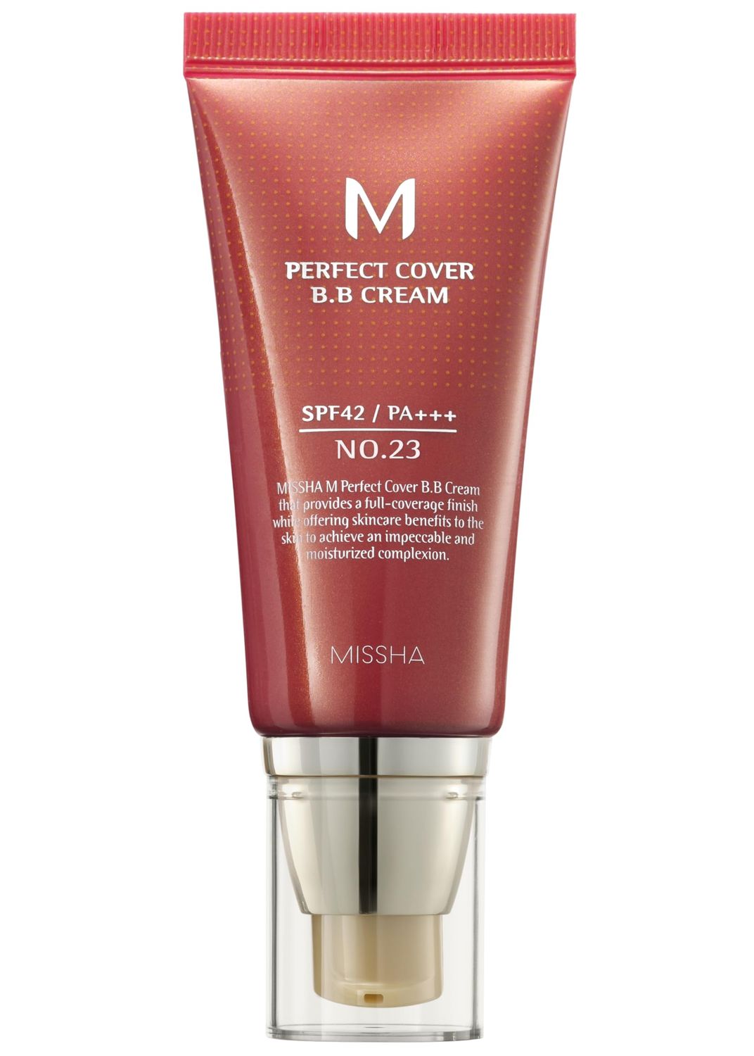 MISSHA M Perfect BB Cream No.23 Natural Beige for Light with Neutral Skin Tone SPF 42 PA  1.69 Fl Oz - Tinted Moisturizer for face with SPF