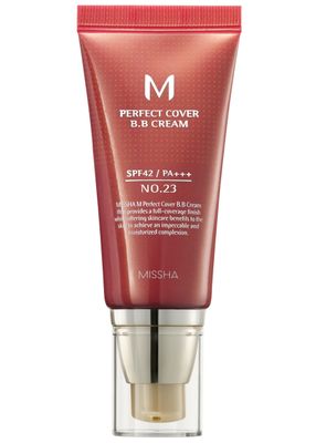 MISSHA M Perfect BB Cream No.23 Natural Beige for Light with Neutral Skin Tone SPF 42 PA  1.69 Fl Oz - Tinted Moisturizer for face with SPF