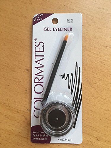 ColorMates Gel Eye Liner with Brush Black 0.14 oz