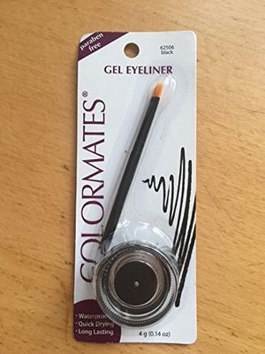 ColorMates Gel Eye Liner with Brush Black 0.14 oz
