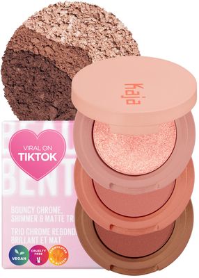 Kaja Beauty Bento Collection - Bouncy Eyeshadow Trio | 08 Chocolate Dahlia - neutral cocoa | 2019 Allure Best of Beauty Award, Beauty Bento | Cruelty free, K-Beauty Mini Palettes