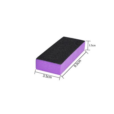LNAUJS 2 Pack Buffer Block, Professional Manicure Tools Kits, 100180 Grit, Black Nail Pedicure File and Sanding Buffing Grinding Plisher File