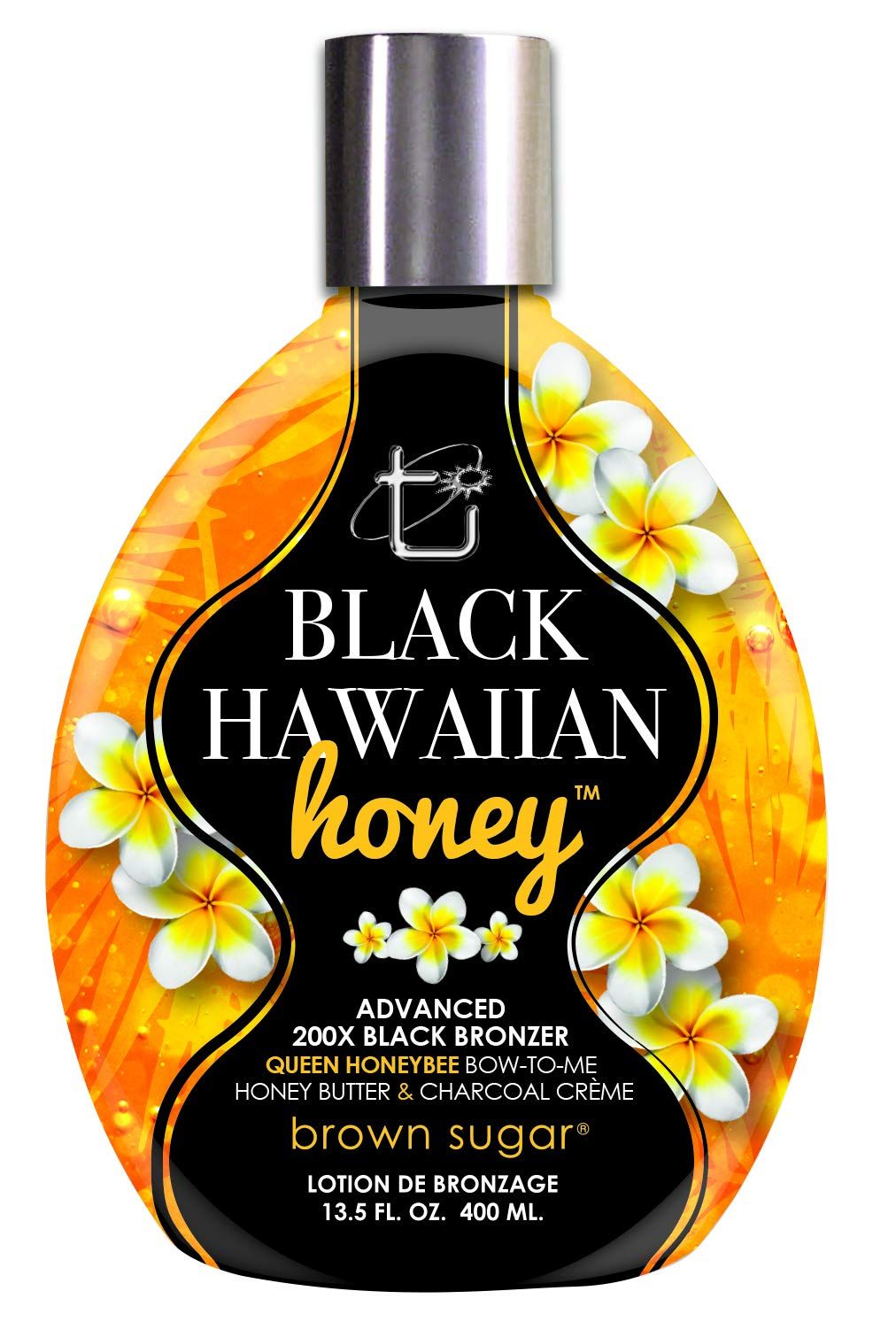 Brown Sugar Black Hawaiian Honey Bronzer,Lotion,Antioxidant,for All, 13.5 Oz