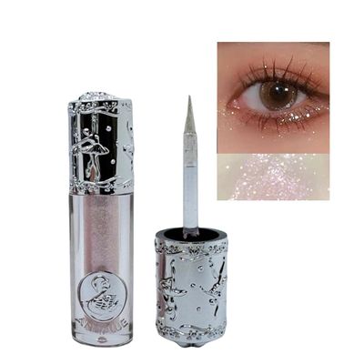 FangTangDI Eyeshadow, Liquid eye shadow, Eyeshadow stick, Crystal White, Eye makeup, Loose Glitter Glue, Lightweight Waterproof, Quick drying, Multipurpose