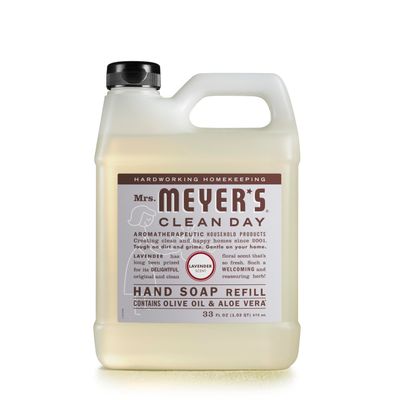 Mrs. Meyer&#39;s Clean Day Liquid Hand Soap Refill, Lavender Scent, 33 fl oz (651318)