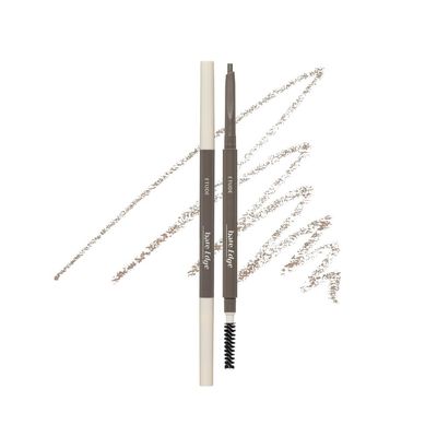 ETUDE Bare Edge Brow Pencil 05 Mild Taupe | A hexagon-shaped slim brush that delicately coats every strand of eyelashes | Brow Mascara | Zero Clump &amp; No Bushy Brows, Korean Makeup, Perfect for Gift