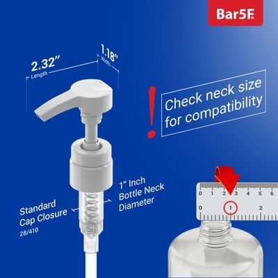 Universal ShampooConditioner Pump for Bottle, 1 L33.8 oz., Piece 2 White