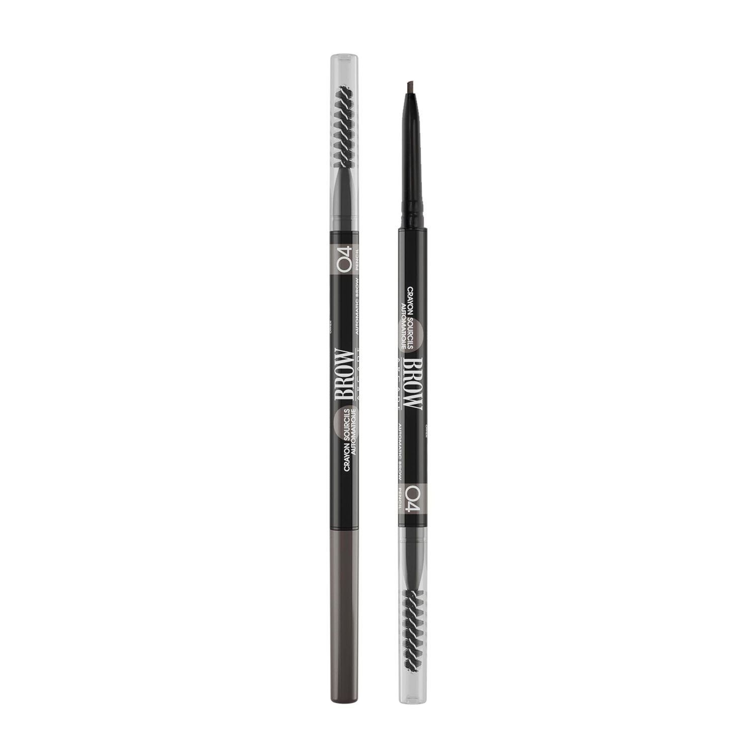 Vivienne Sabo Paris - Automatic Eyebrow Pencil Brow Arcade, Black Brown (Shade 04), Natural Looking Brows, All Day Wear, Cruelty Free