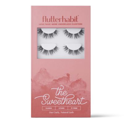 Sweetheart Doll-Eyed Lashes - Doll-Eyed Lash Clusters for Women - Salon Quality At Home Eyelashes Extension Kit - 6 Lash Sets - No Lash Glue Included