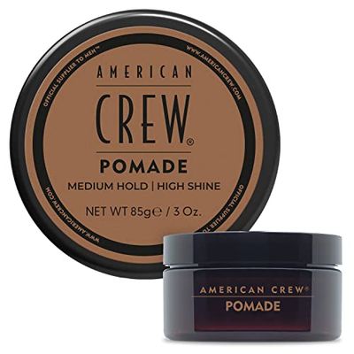 American Crew Men&#39;s Hair Pomade, Like Hair Gel with Medium Hold &amp; High Shine, 3 oz