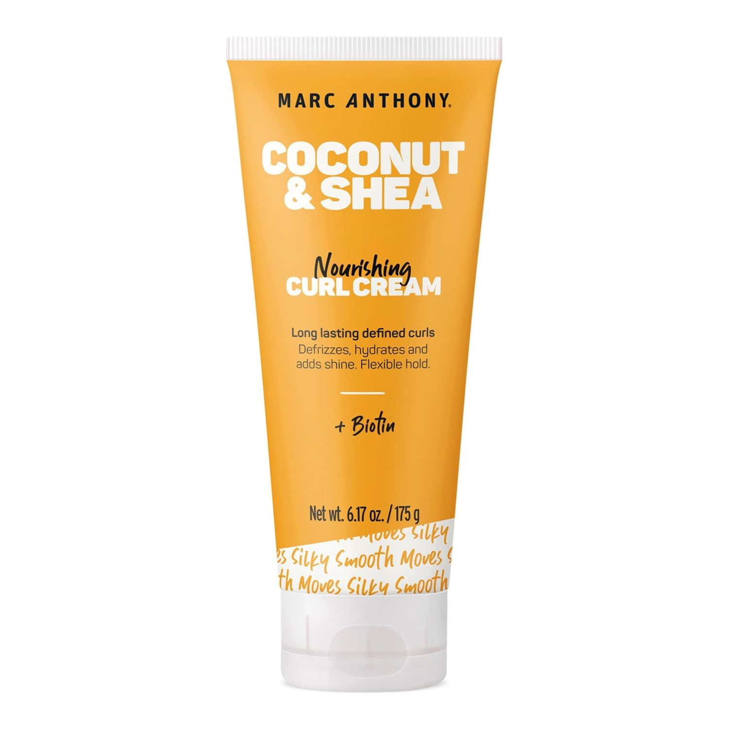 Marc Anthony Nourishing Curl Cream, Coconut Oil &amp; Shea Butter - Anti-Frizz Biotin Detangling Cream to Enhance Curls, Defrizz, Hydrate &amp; Adds Shine - Color Safe &amp; Sulfate Free Styling Product