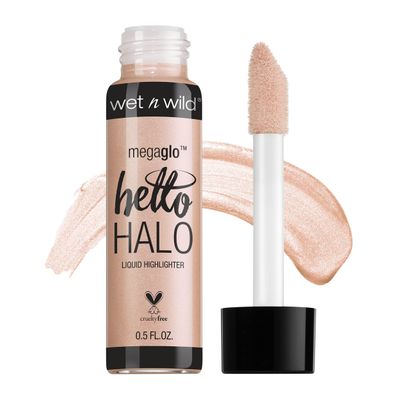 wet n wild MegaGlo Hello Halo Liquid Highlighter Makeup, Shimmer, Rose Gold Halo, Goodbye