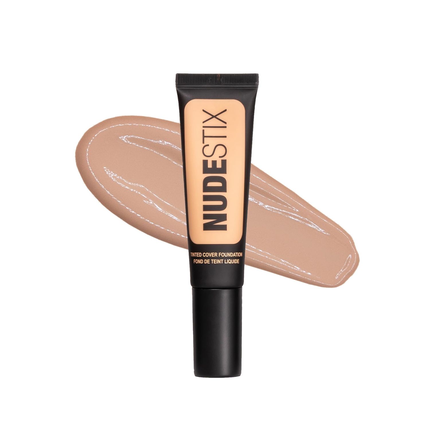Nudestix Tinted Cover Liquid Foundation, Buildable Coverage for Even Skin Tone, Flawless Natural Lightweight Makeup Finish, Shade Nude 3.5, 0.84 fl oz (25 ml)