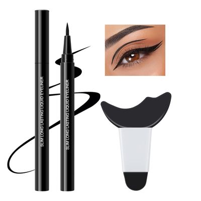 GEUUFEA Waterproof Liquid Eyeliner, Quick Drying Eyeliner Pen, Long-Lasting Eye Liner Pencil, Smudge Resistant &amp; Smooth Application