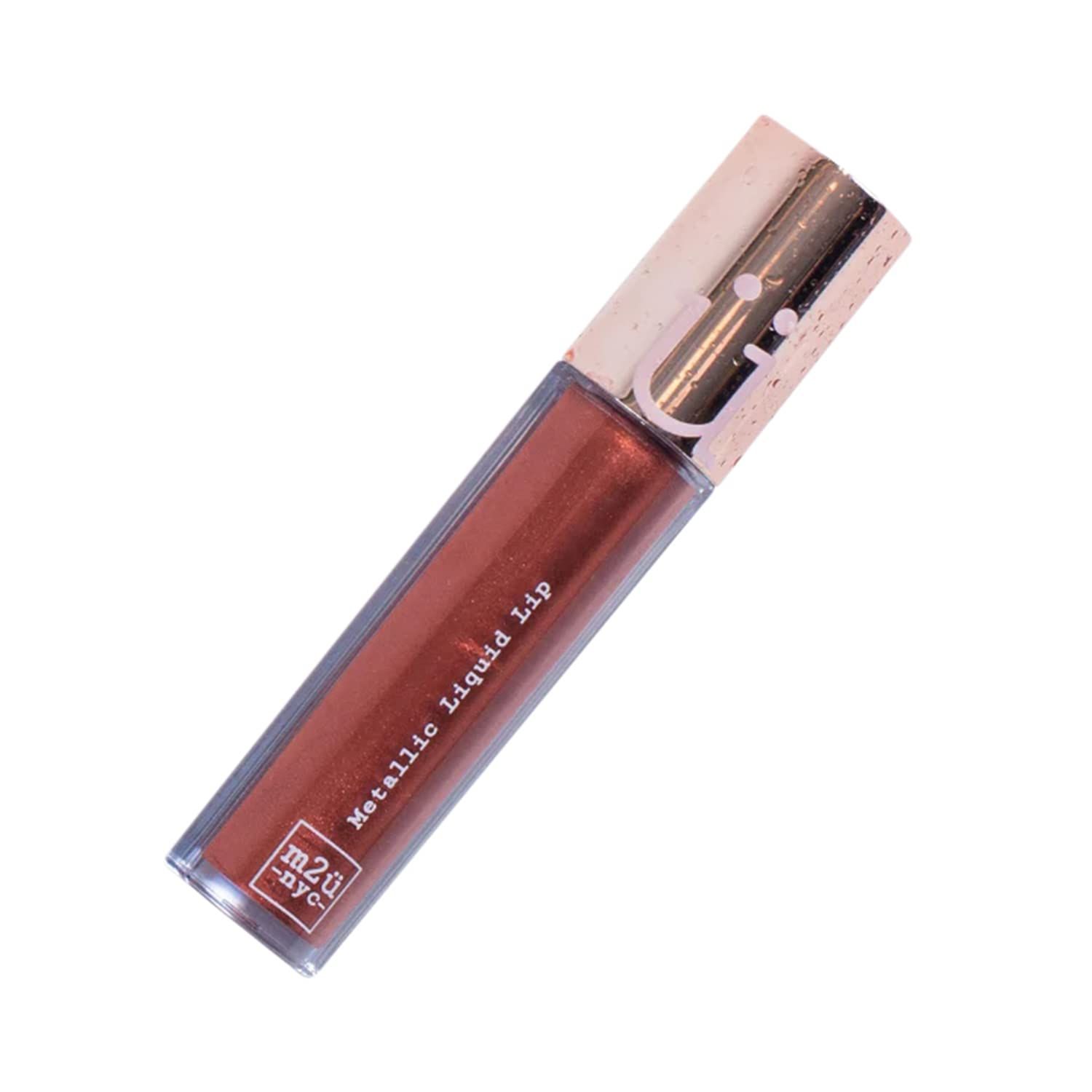M2U NYC Metallic Liquid Lipstick, Long Lasting High Impact Color, Metallic Liquid Lips, Lipstick for Women, Metallic Ink Lipstick, Lip Stick (Copper-Copper)