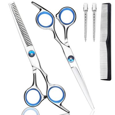 YUQGAOP Hair Cutting Scissors Set, Professional Stainless Cutting Hair Scissors, Barber Hair Cutting Scissors Thinning Shears Sharp Blades Hairdresser Haircut for WomenMenKids