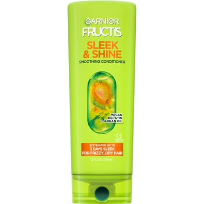 Garnier Fructis Sleek &amp; Shine Conditioner, Frizzy, Dry, Unmanageable Hair, 21 fl. oz.(Packaging May Vary)