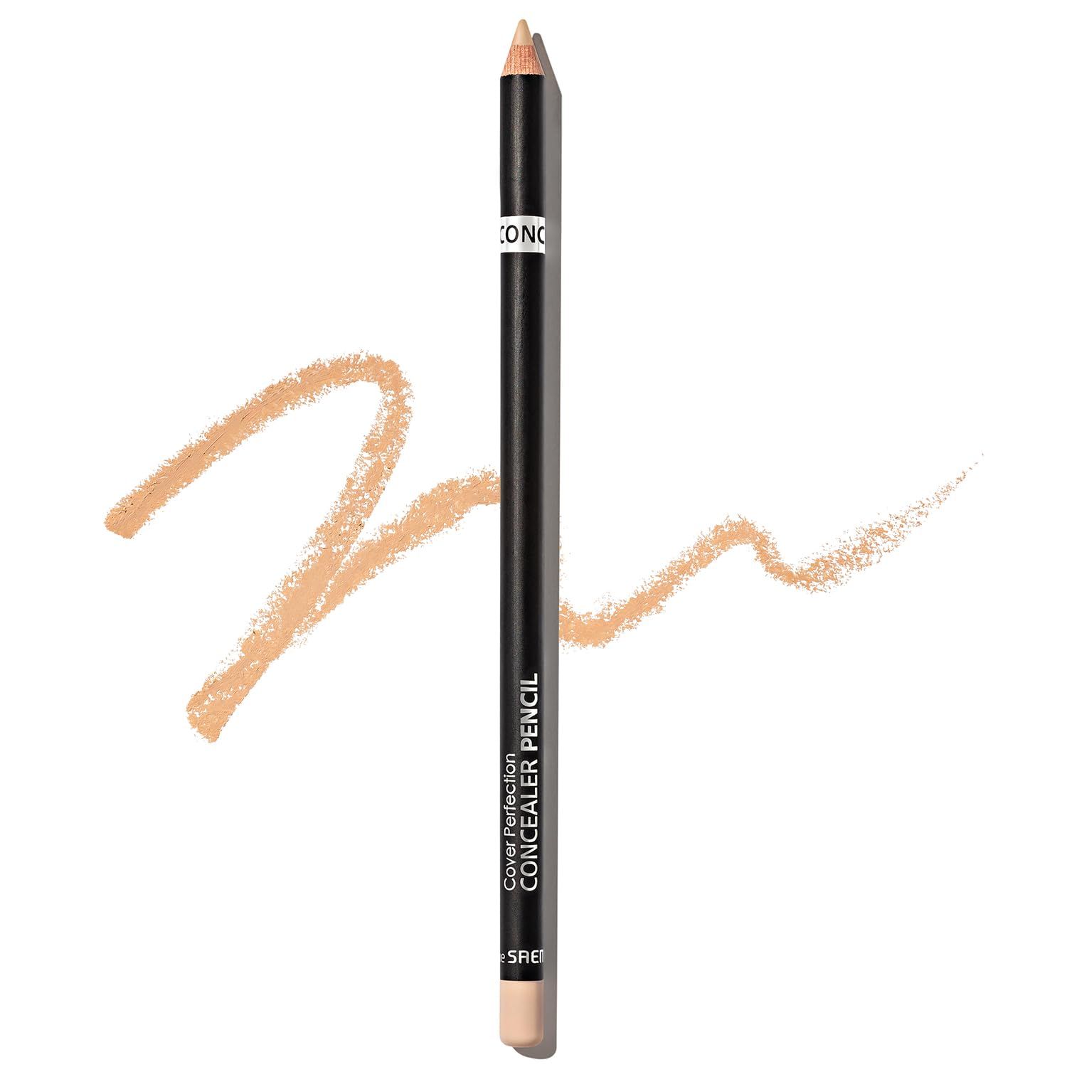 THESAEM Cover Perfection Concealer Pencil - Non Comedogenic spot Eraser - Conceal Blemish,Aging Spot,Acne&amp;Freckle - Multi-Use Under Eye Concealer for Dark Circle,2g (2.0 Rich Beige)