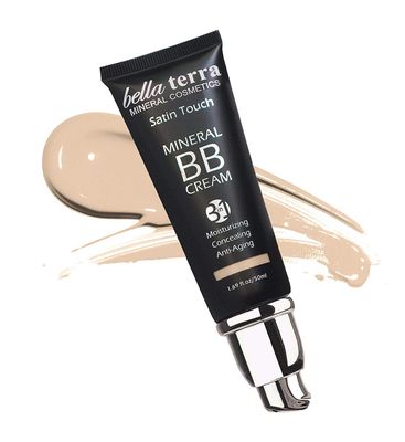 Bellaterra Cosmetics BB Cream Tinted Moisturizer Mineral Foundation, All Shades 1.69oz - Fair 101