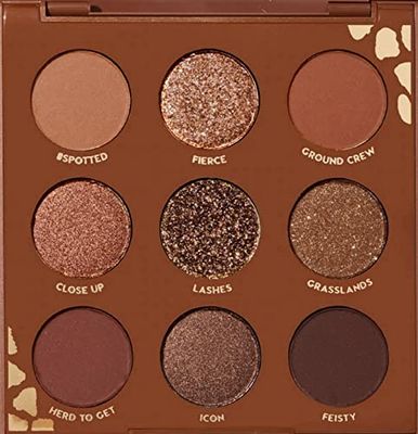 Colourpop ColourPop WILD CHILD Eyeshadow Palette Matte Metallic Sparkle Pressed Glitter Powder Super-Pigmented (Browns Chocolates Corals)
