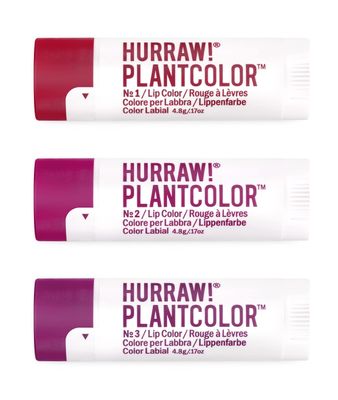 Hurraw! Plantcolor Lip Color Bundle 1 2 3