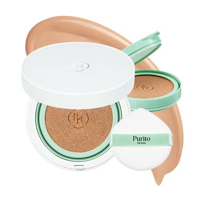 PURITO SEOUL Wonder Releaf Centella BB Cushion #13 Neutral Ivory, Foundation, Korean Centella, Makeup Long Lasting, Flawless Coverage, K-Beauty, 15g, 0.52 fl.oz