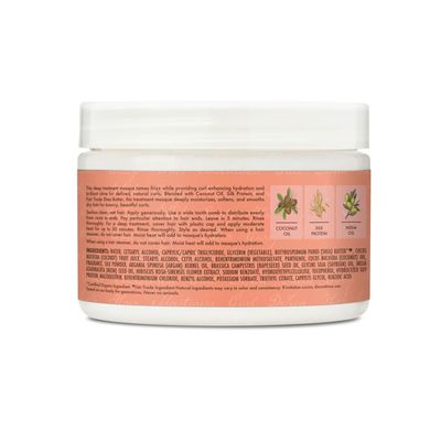 SheaMoisture Hair Mask Coconut &amp; Hibiscus for Dry Curls Hair Mask with Shea Butter 11.5 oz
