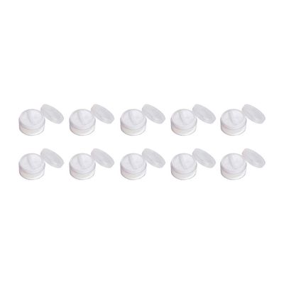 Beaupretty 10 Pcs Transparent Powder Box Plastic Loose Powder Case Diy Makeup Powder Case Cosmetic Container Powder Puff Case Makeup Container