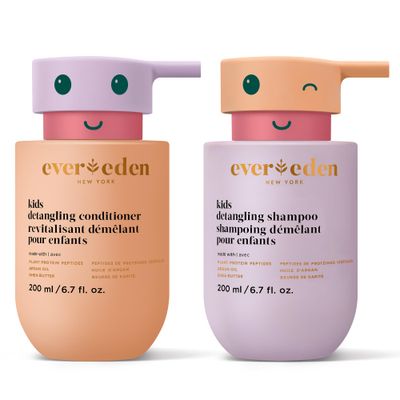 Evereden Kids Haircare Set Hair Detangling Shampoo &amp; Conditioner for Children Ages 3, Plant Protein Peptides &amp; Argan Oil, Vegan, Free from Sulfate, Paraben, Phthalate &amp; Petrolatum