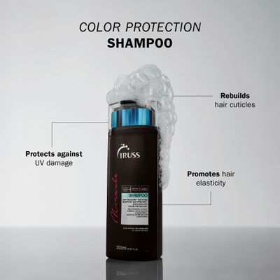 TRUSS Miracle Shampoo - 300ml Anti-Aging Color Protection Daily Shampoo for All Hair Types
