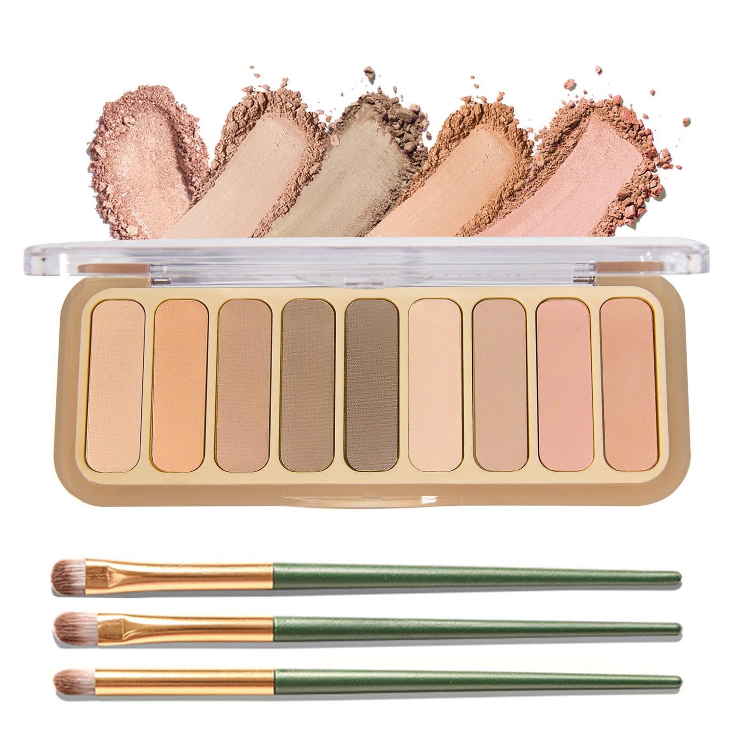Berinist Eyeshadow PaletteMatte Naked Eyeshadow Pallet with BrushHighly Pigmented Blendable Shades Neutral Nude Eye Shadow Makeup for Older WomenNaturing-LookingLong-WearingSweetheart