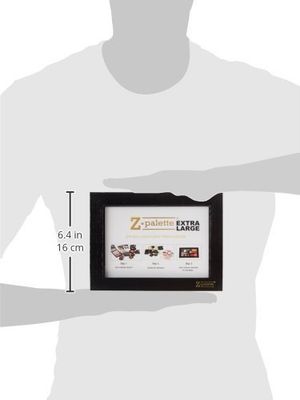 Z Palette Extra Large Black Empty Magnetic Makeup Palette with Clear Window