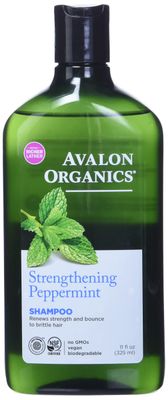 Avalon Organics Shampoo, Strengthening Peppermint, 11 Oz