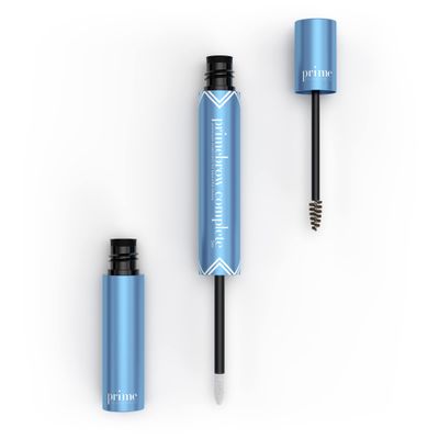 Prime Prometics PrimeBrow Complete - 3-in-1 Eyebrow Care for Mature Women - Eyebrow Mousse Tints, Magic Spoolie Brush Shapes, Eyebrow Growth Serum Fills Bald Spots (Deep Brown)