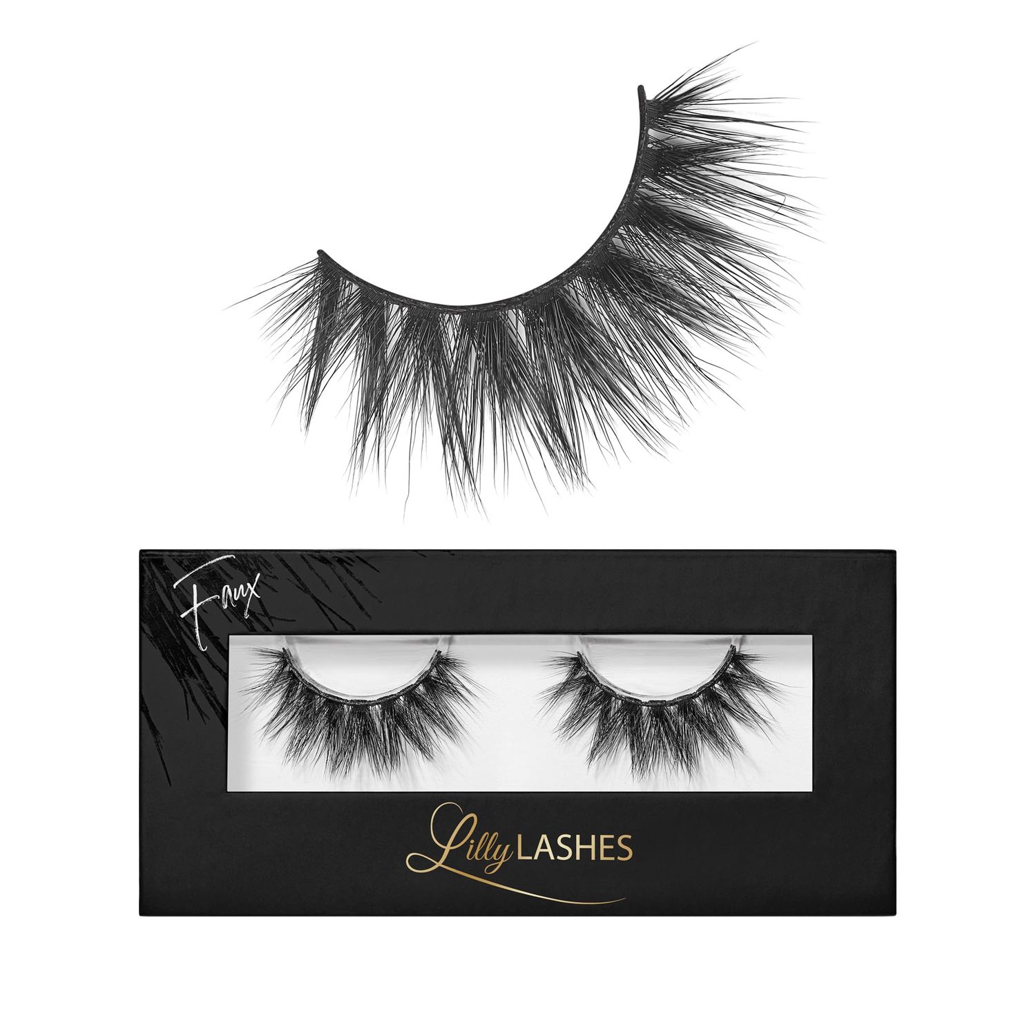Lilly Lashes 3D Mykonos in Faux Mink | False Eyelashes | Dramatic Look and Feel | Reusable | Non-Magnetic | 100% Handmade, Vegan | Silk Like Luxury Fibers