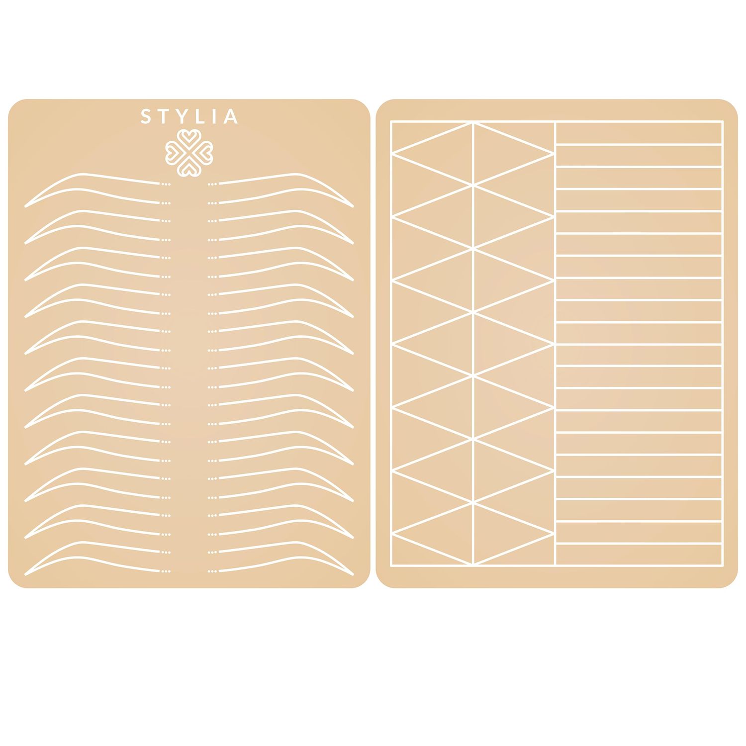 Microblading Supplies Inkless Double Sided Practice Skin For Eyebrow Tattoos Permanent Makeup Silicone Skins To Practice Brow Micro-Blading And Needling, Fake Skin Sheets (12 Ombre)