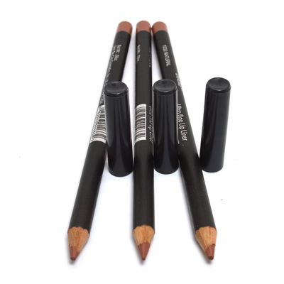Italia Deluxe 3 PCS of Ultra Fine Eye liner Pencil Lip Eyeliner Set Pick Color  Free ZipBag (1033 Natural Brown 3pcs)