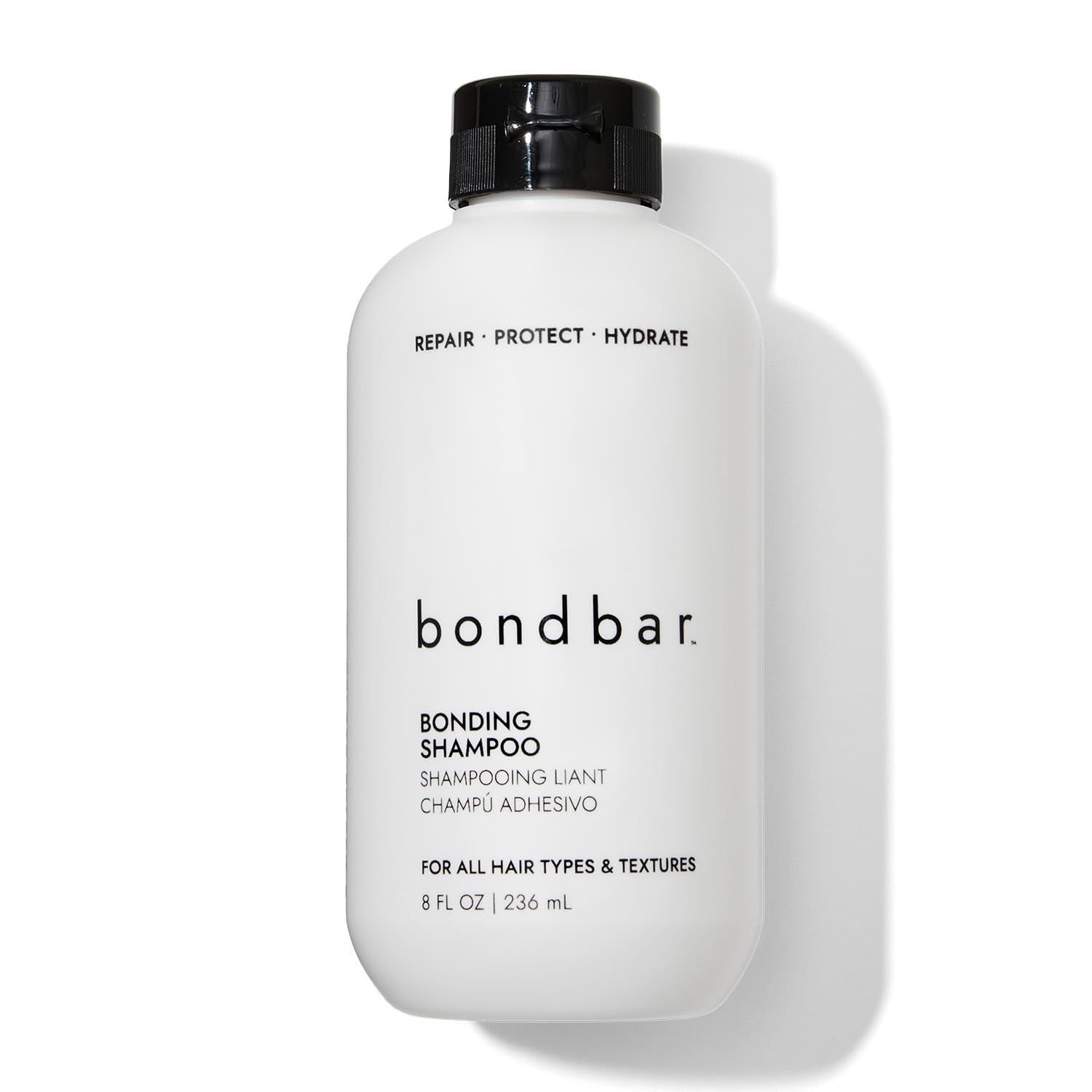 Bondbar Repairing Shampoo, Protects, Strengthens &amp; Hydrates All Hair Types &amp; Textures, Prevents Flyaways &amp; Frizz, Adds Moisture &amp; Shine, Vegan, Cruelty-Free, 8 Fl. Oz.