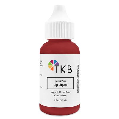 TKB Lip Liquid Color | Liquid Lip Color for TKB Gloss Base, DIY Lip Gloss, Pigmented Lip Gloss and Lipstick Colorant, Made in USA (1floz (30ml), Lotus Pink)