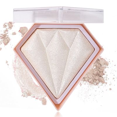 Glitter Blush Shimmer Highlighter Blusher Powder Makeup Face Highlighter Palette,Natural Lasting Shiny Contouring Palette Highlighter Concealer Face Contour Powder Makeup(#01 Pearl White