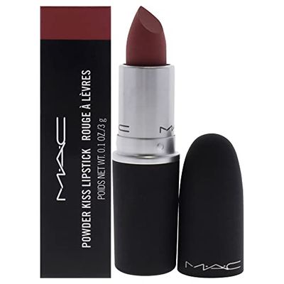 MAC Powder Kiss Lipstick - 930 Brickthrough for Women - 0.10 oz Lipstick