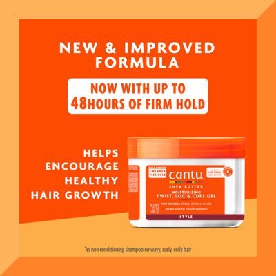 Cantu Moisturizing Twist &amp; Lock Gel with Shea Butter for Natural Hair, 13 oz (Packaging May Vary)